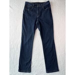 Brooks Brothers Straight Fit Jeans Womens Size 6 Dark Rinse Cotton Denim